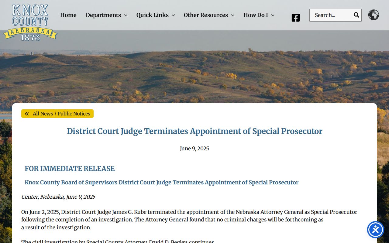 Crofton criminal records local Knox County justice update