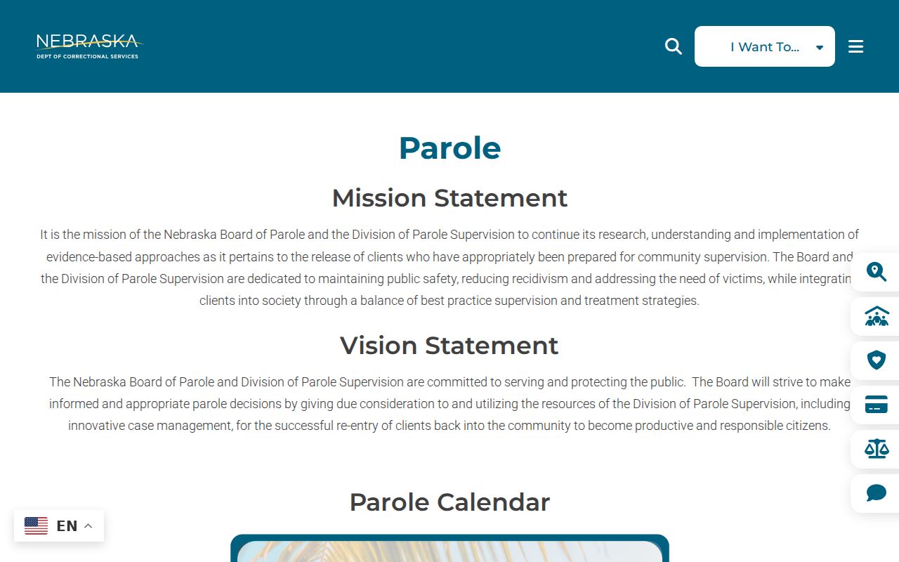 Crofton criminal records and Nebraska parole roles
